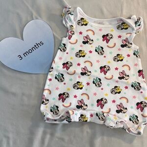 Disney - Minnie  Mouse - Sleeveless short romper. Size 3 months